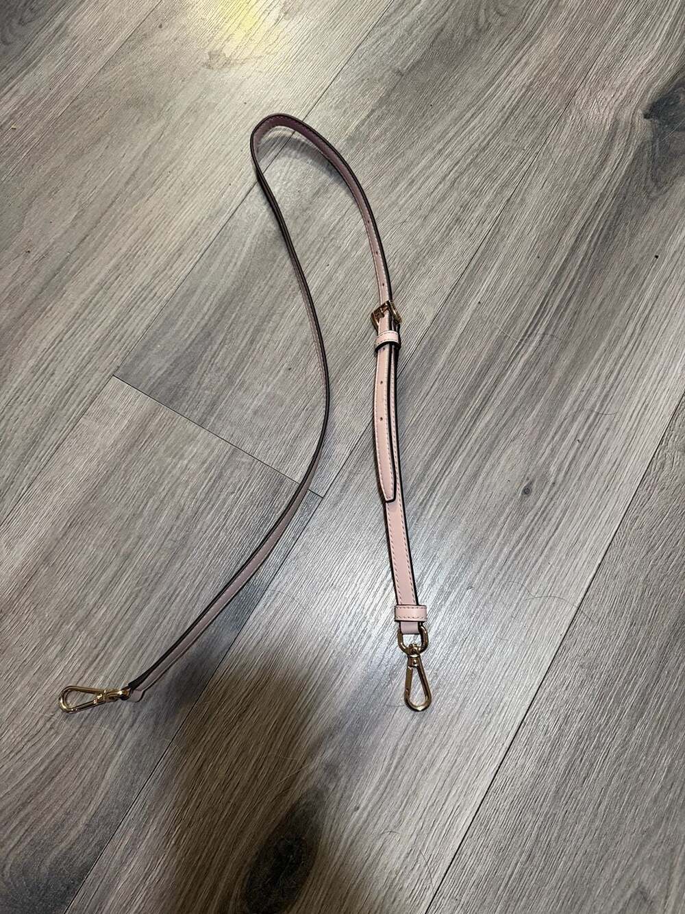 Michael Kors Adjustable Leather Crossbody Replacement Purse Strap Light Pink Gol